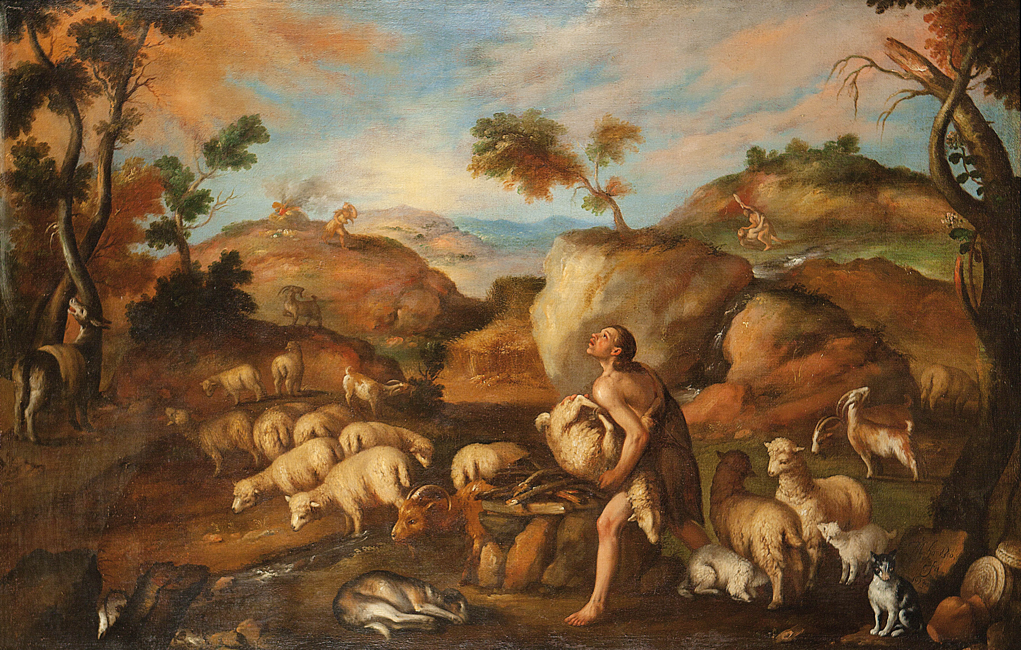 "Cain and Abel" by Mateo Orozco, 17th Century